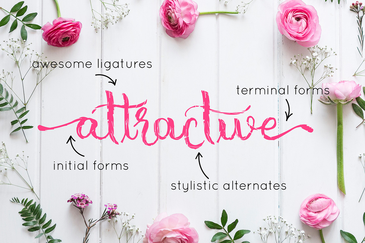 Alesya hand written font preview 4