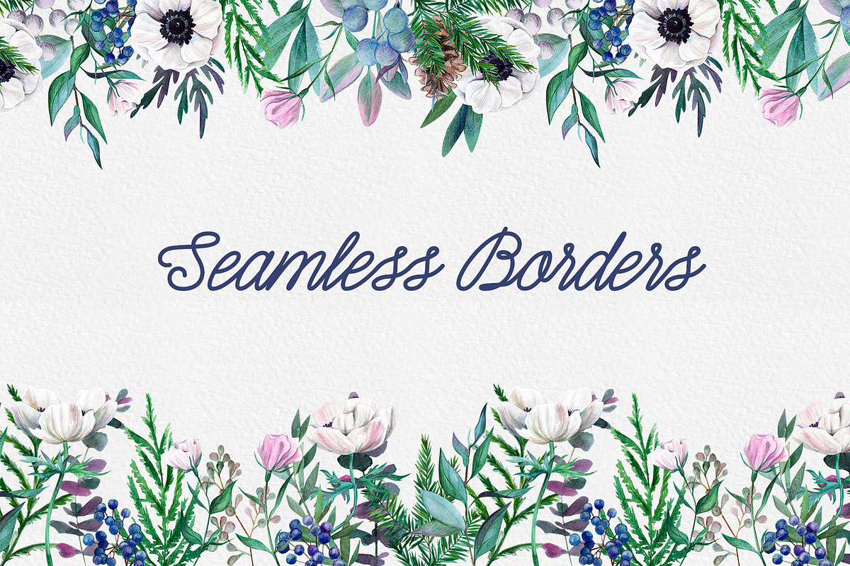 Winter wedding watercolor flowers, an Object Graphic by JSolomatina (Photo 6 of 10)