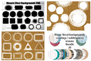 Bleach Effect Frame Backgrounds PNG, a Shape Add-On by VetalStock (Thumbnail 1 of 8)