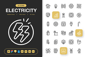 Electricity Icons