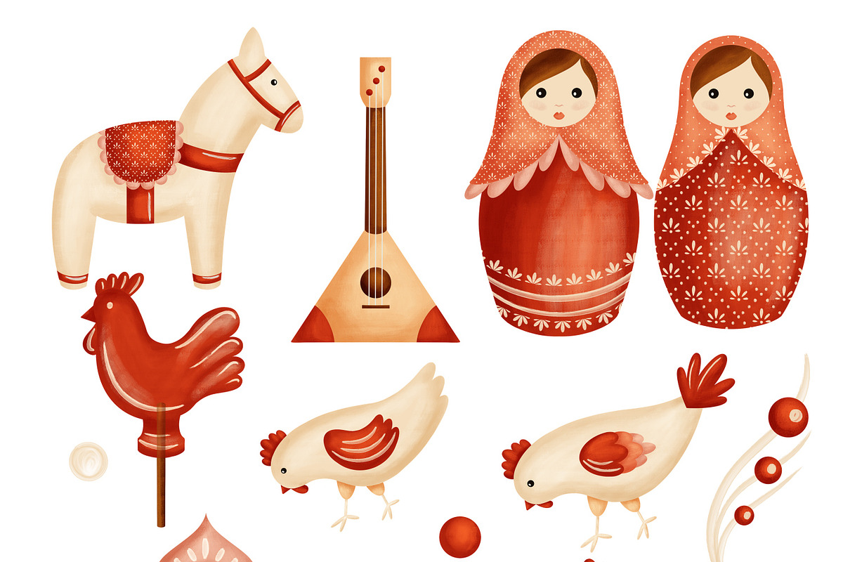 Matryoshka doll - kids collection, an Illustration by Linerisyart (Photo 3 of 10)