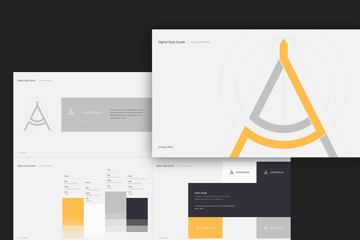 Branding Book & Style Guide Template, a Templates & Theme by UI8 (Photo 4 of 9)