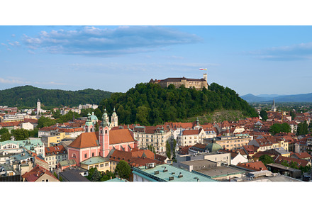 Ljubljana panorama. Beautiful cities, an Architecture Photo by Oleksandr Berezko
