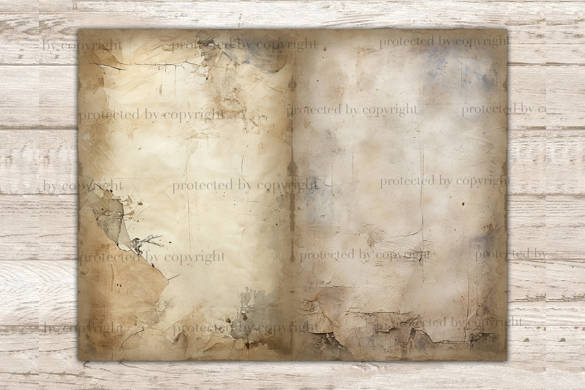 Distressed Junk Journal Pages, a Texture Illustration by GlamArtZhanna (Photo 7 of 10)