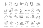 Emergency evacuation vector icons, an Outline Icon by Tettygreen (Thumbnail 2 of 2)