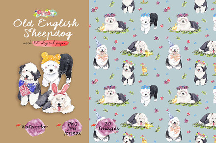 OES Clipart Digital Paper