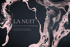 La Nuit Rose Gold Textures