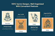 Vintage God Vector Illustration, a Person Illustration by Creative Stall (Thumbnail 2 of 8)