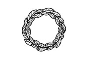 Leaf Laurel Wreath Frame Bundle, an Illustration by Gaye Art (Thumbnail 48 of 51)