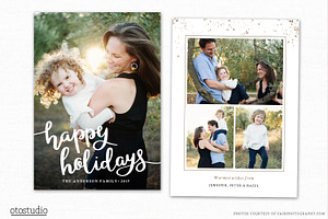 Christmas Card Template CC250