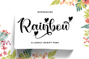 Rainbow, a Script Font by Nurul_kamal (Thumbnail 1 of 8)