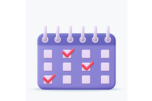 Calendar Assignment Icon. Planning