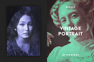 Vintage Portrait Poster Effect