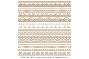 Champagne Lace Clipart Borders, an Illustration by Amanda Ilkov (Thumbnail 3 of 5)