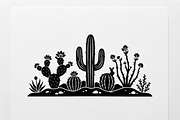 60 Desert Cactus Floral Silhouette, a Seasonal Illustration by Amazin_art (Thumbnail 11 of 38)