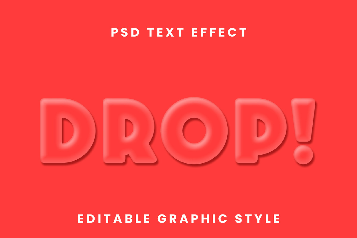 Glossy Rounded Bubble Text Effect