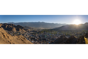 Panoramic View over Leh in Ladakh