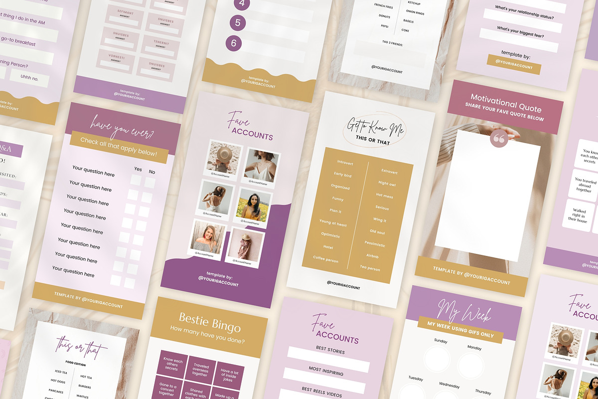Instagram Story Challenges Canva, a Social Media Template by Fallon Gerst (Photo 4 of 6)