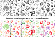 Hand drawn vegetables and fruit, a Decorative Illustration by Ulafant (Thumbnail 14 of 25)