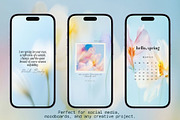 30 Soft Blurred Florals Backgrounds, a Background Graphic by lerinartstudio (Thumbnail 6 of 13)