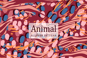 Abstract Animal Seamless Pattern