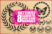 Elegant Butterfly Set, an Illustration by Gfx_Store (Thumbnail 1 of 9)