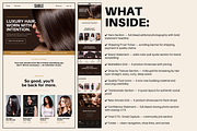 Hair Extensions Website Template, a Landing Page Template by wekreatif (Thumbnail 3 of 5)