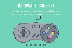 Hardware Icons Set