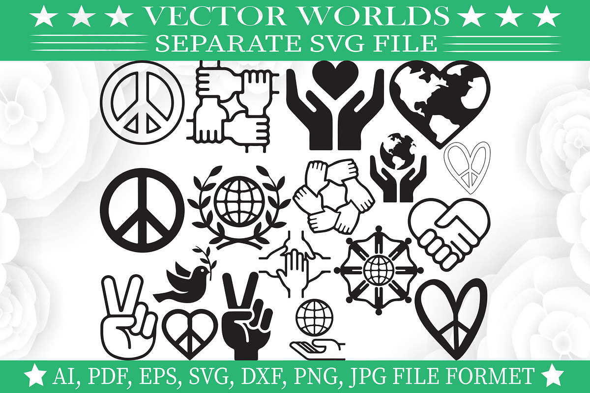 Peace Sign Svg, Peace, Sign Svg, an Object Graphic by VectorWorlds