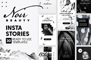 Instagram Stories - Noir Beauty Ed., a Social Media Template by The Wedding Shop (Thumbnail 1 of 8)