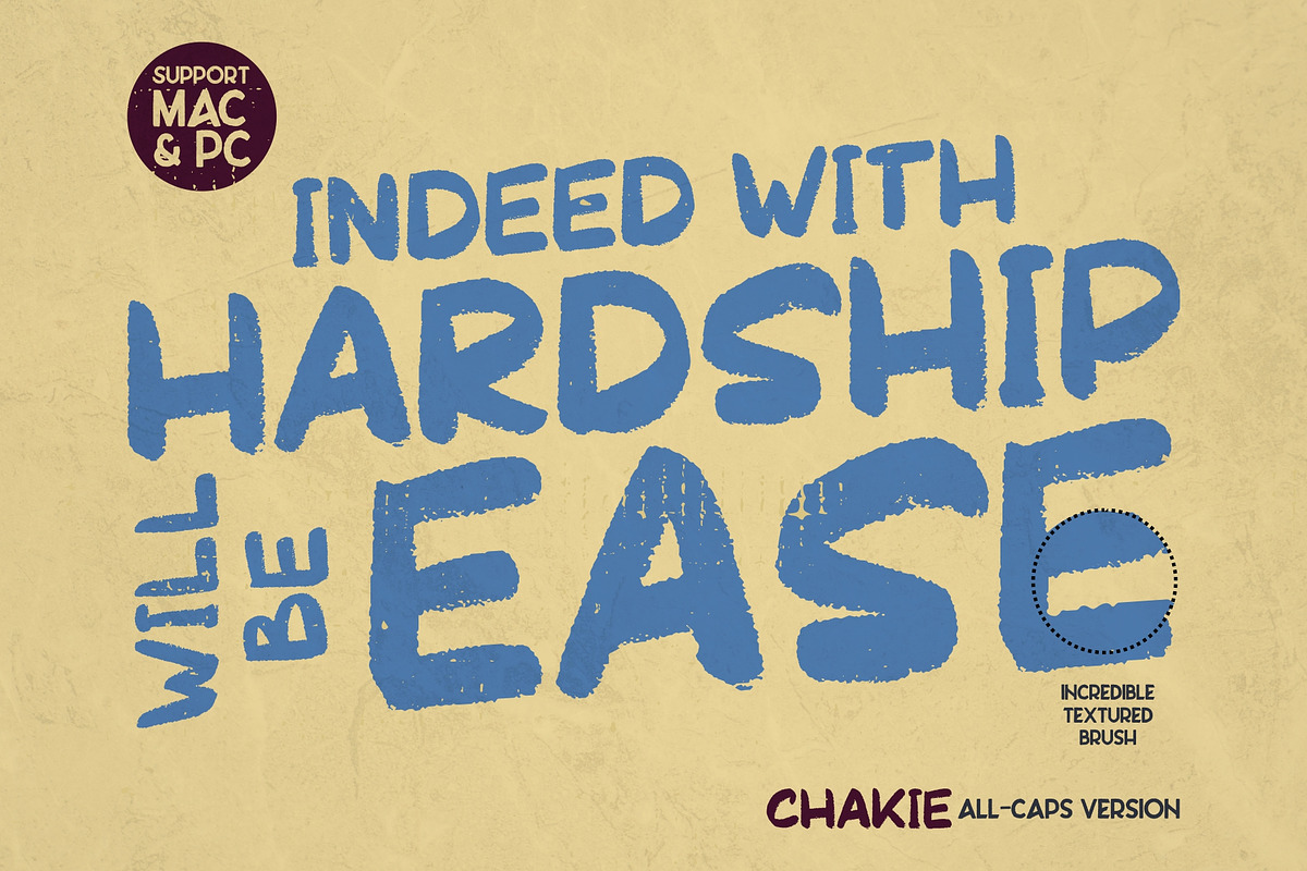 CHAKIE - Retro Brush Font preview 4