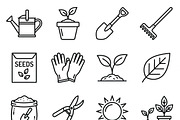 Bundles vector Gardening Plant Icon, an Outline Icon by adenpinkstore (Thumbnail 1 of 10)