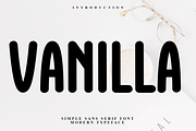 Vanilla, a Sans Serif Font by InermediaSTUDIO (Thumbnail 1 of 7)