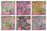 Pomegranate Floral Folk Art Pattern, a Pattern Graphic by Sonulkaster (Thumbnail 2 of 8)