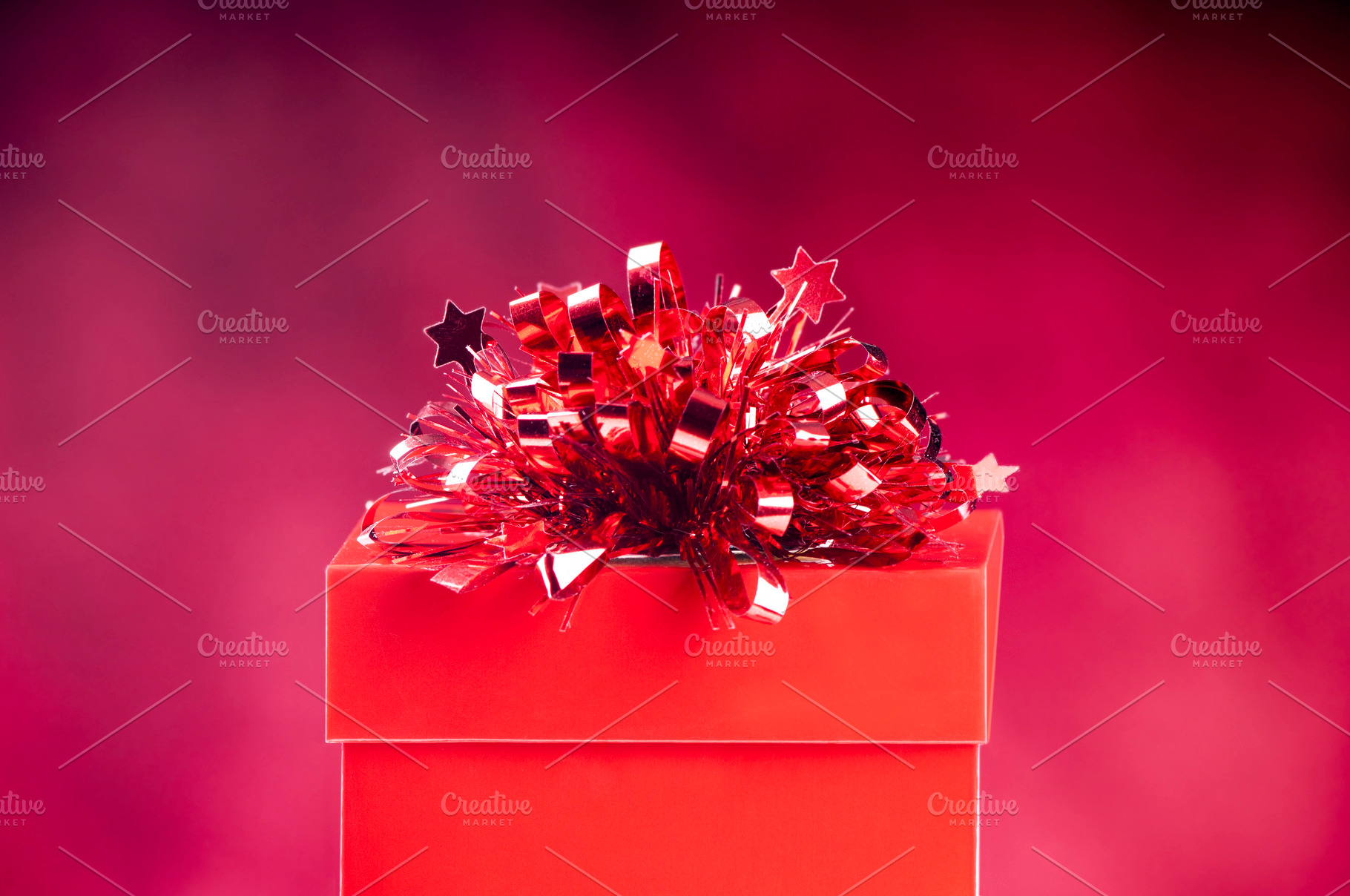 Red Gift Box With Bow, a Holiday Photo by THP Creative