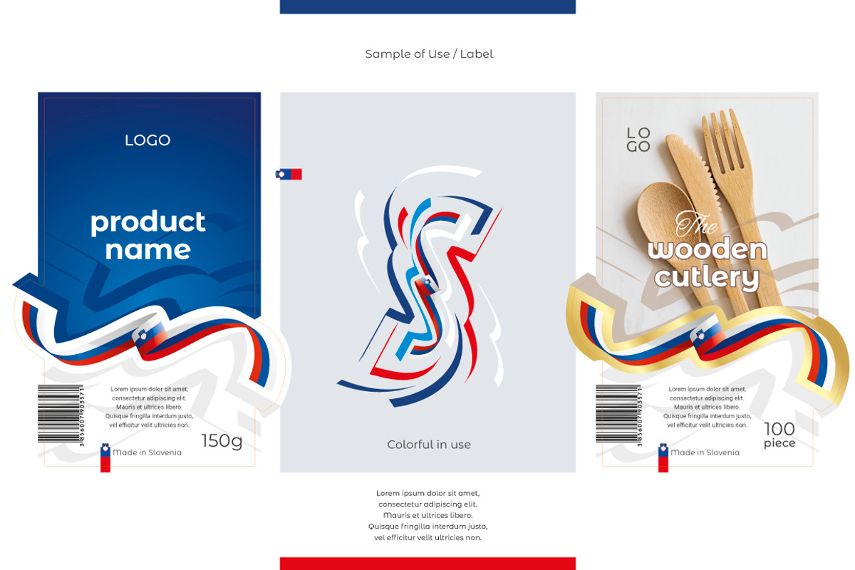 Slovenia flag ribbon vector, a Templates & Theme by Simbos (Photo 6 of 9)