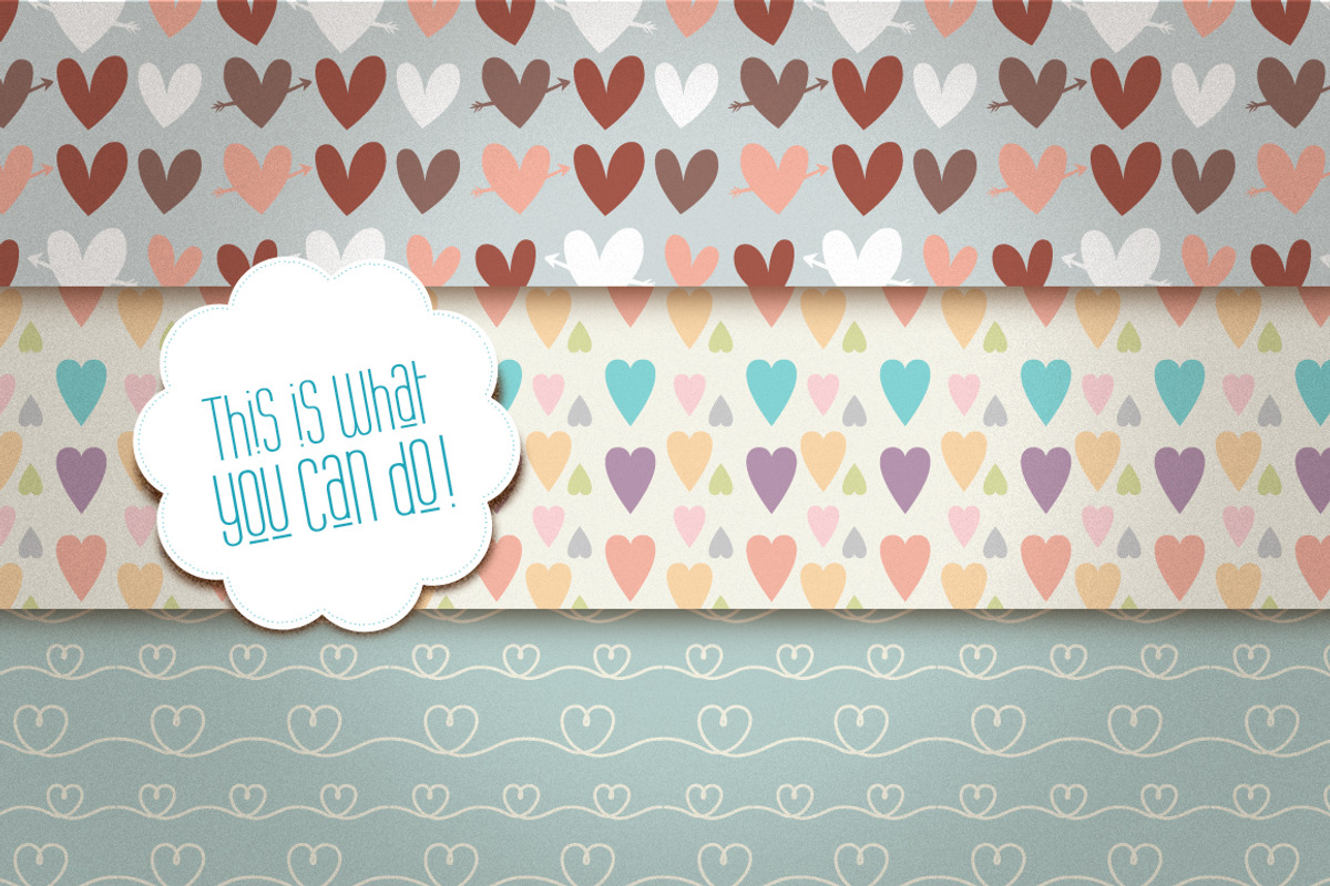 Love Vector Patterns preview 3