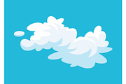 Cartoon clouds. Abstract white, an Object Illustration by Things for designers (Thumbnail 1 of 3)