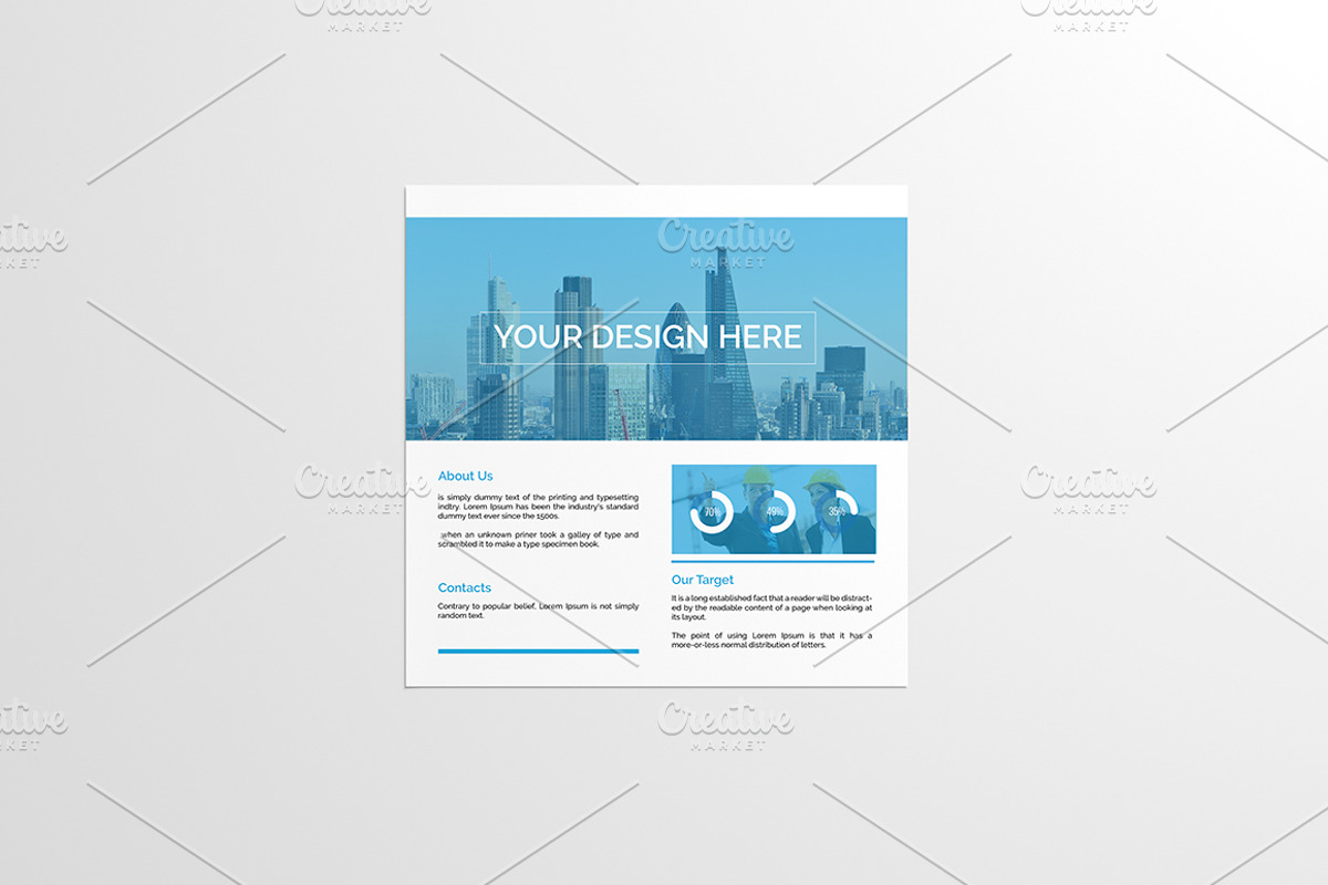 Flyer Square Mock-Up, a Print Template by AlkStudio (Photo 8 of 12)