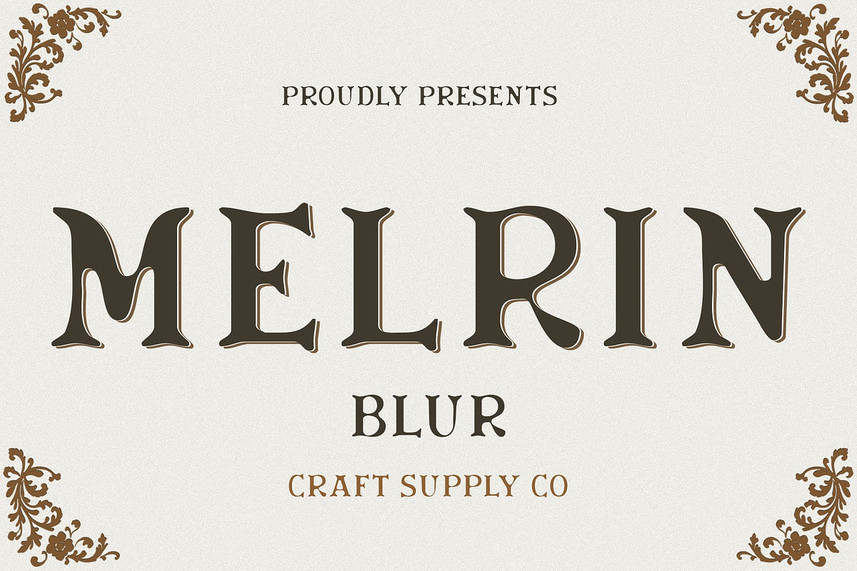 Melrin Blur, a Serif Font by Craft Supply Co. (Photo 1 of 8)