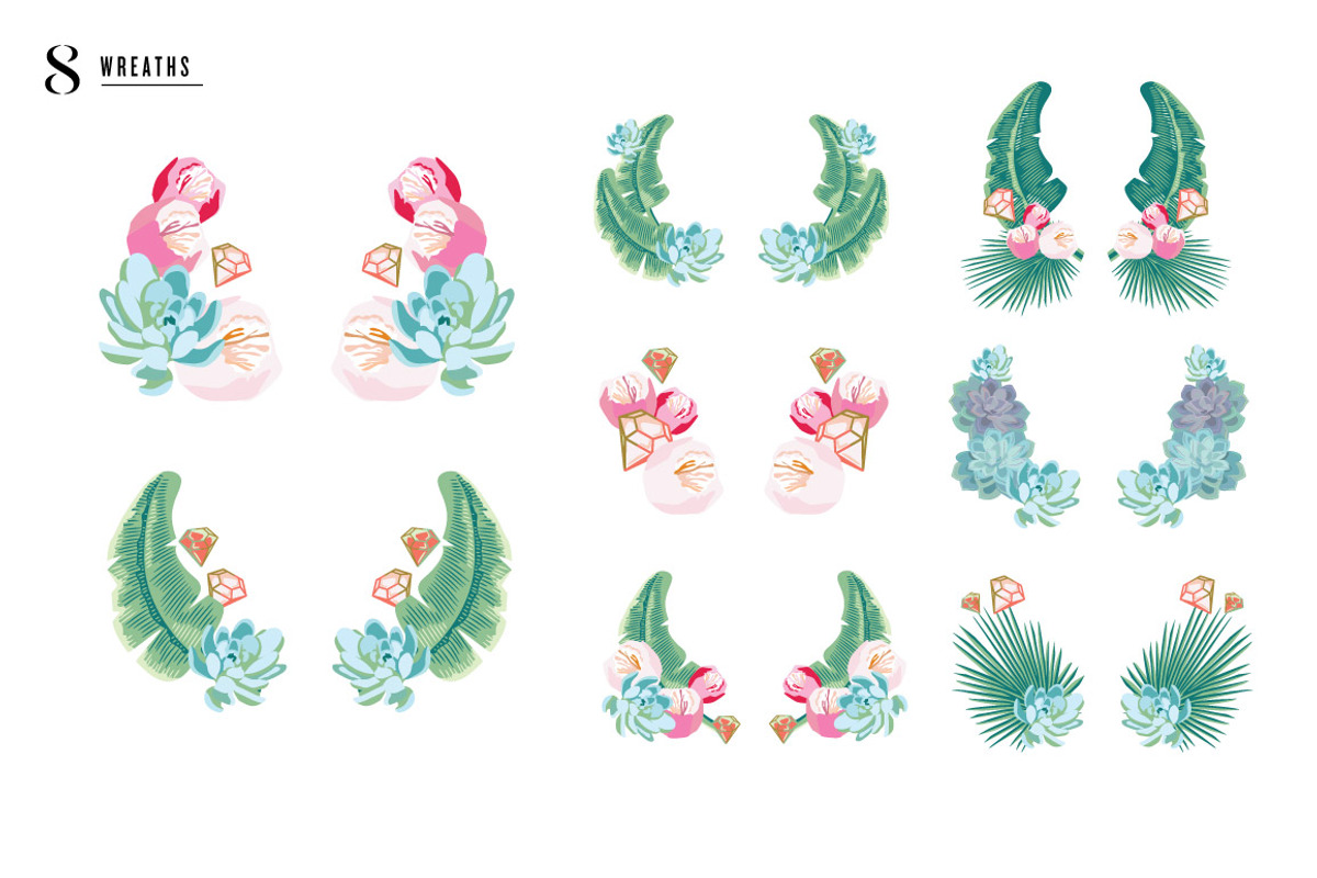 SALE! Palm Succulent Illustrations, an Illustration by Josty (Photo 4 of 7)