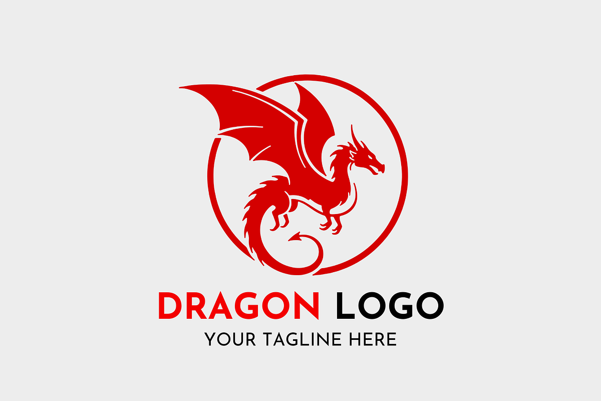 Dragon Powerful Emblem Logo Design, a Branding & Logo Template by Megafox Studio (Photo 1 of 2)
