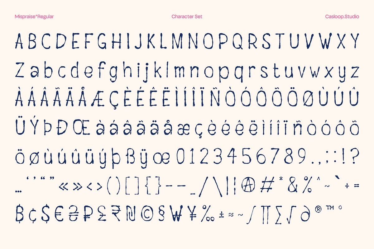 Mispraise – Marker All-Caps Font, a Handwritten Font by Casloop Studio (Photo 4 of 10)