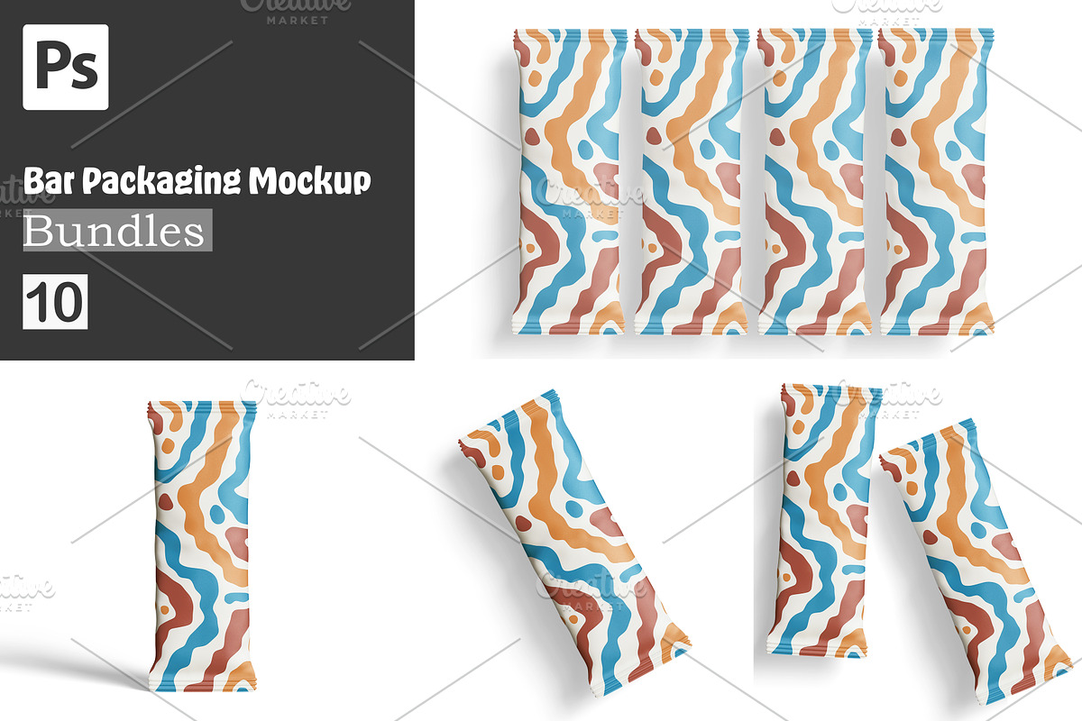 Bar Packaging Mockup Bundles, a Packaging Mockup by Ambo Ampeng (Photo 1 of 11)