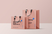 Shopping Bag Mockup Set, a Mockup by Graphicsfuel (Thumbnail 3 of 9)