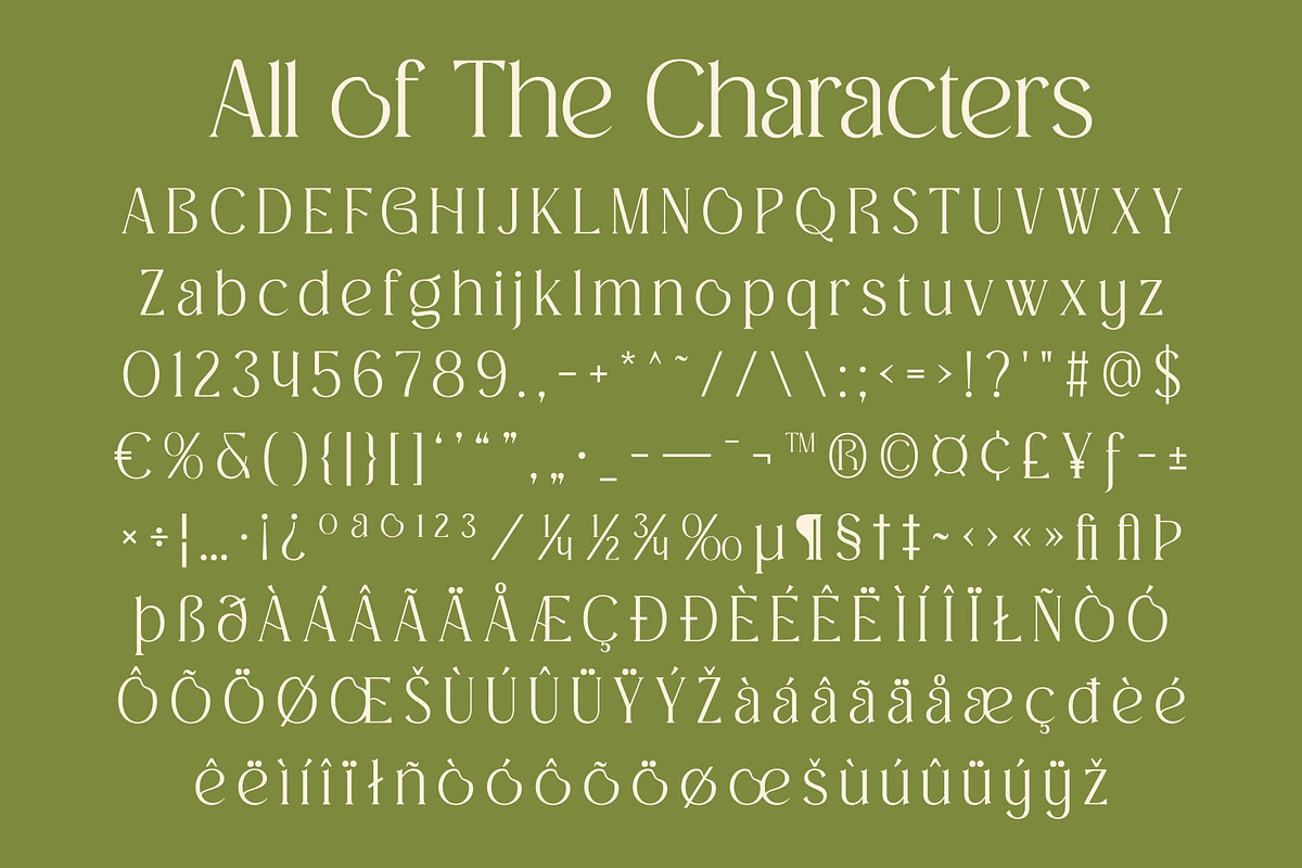 CS Giova – Art Nouveau Font, a Serif Font by Craft Supply Co. (Photo 8 of 8)