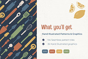 Bakery Seamless Patterns & Graphics, a Pattern Graphic by Fern & Quill (Thumbnail 4 of 11)