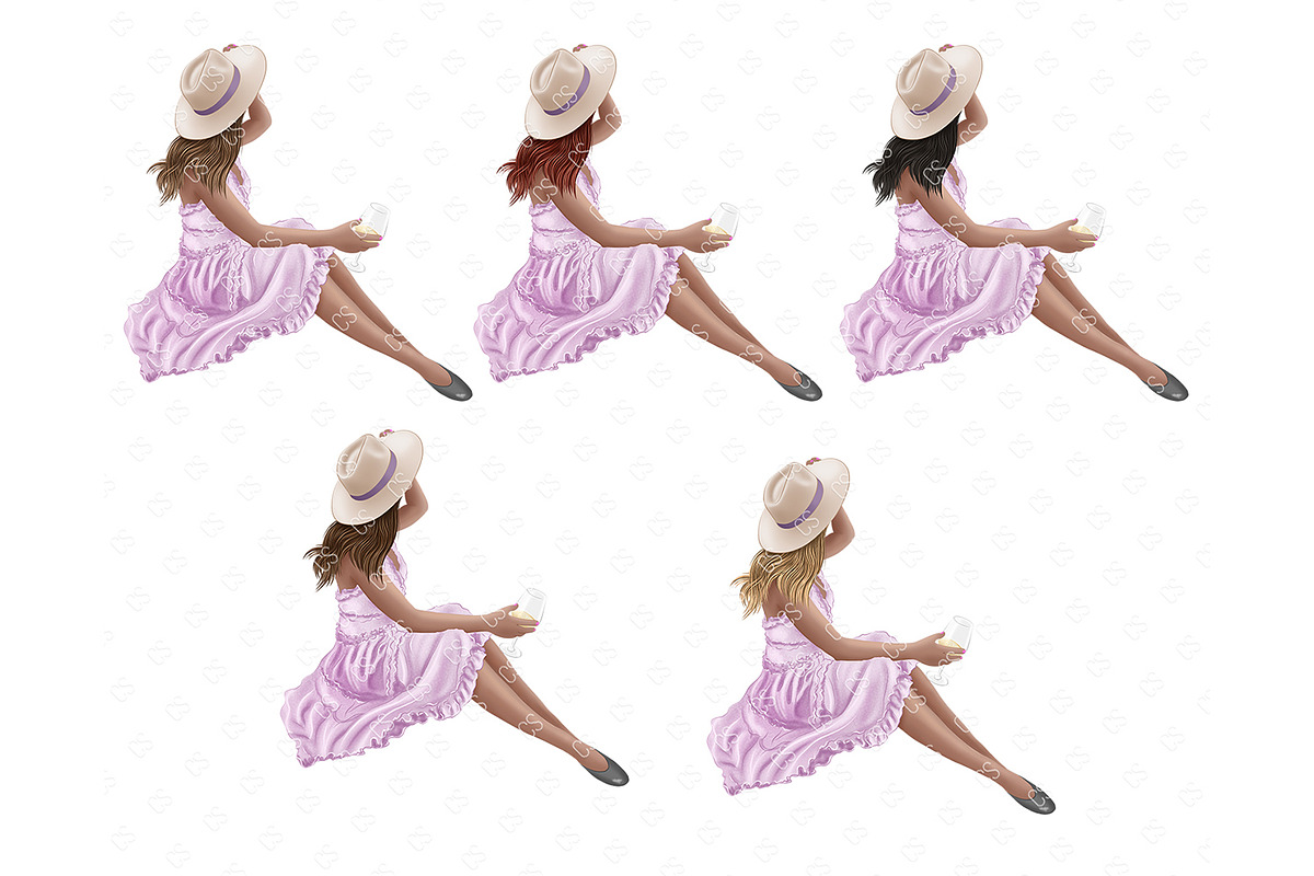 Picnic clipart, spring illustration, a Food Illustration by Collart Studio (Photo 2 of 8)
