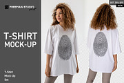 T-Shirt Mock-Up Set, a Shirt Mockup by Freeman Studio (Thumbnail 1 of 18)