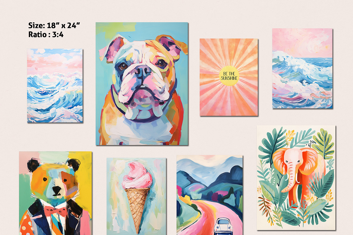 Maximalist Art for Kids Room, a Background Graphic by Essentially Nomadic (Photo 5 of 12)